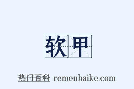 软甲是什么意思的图片